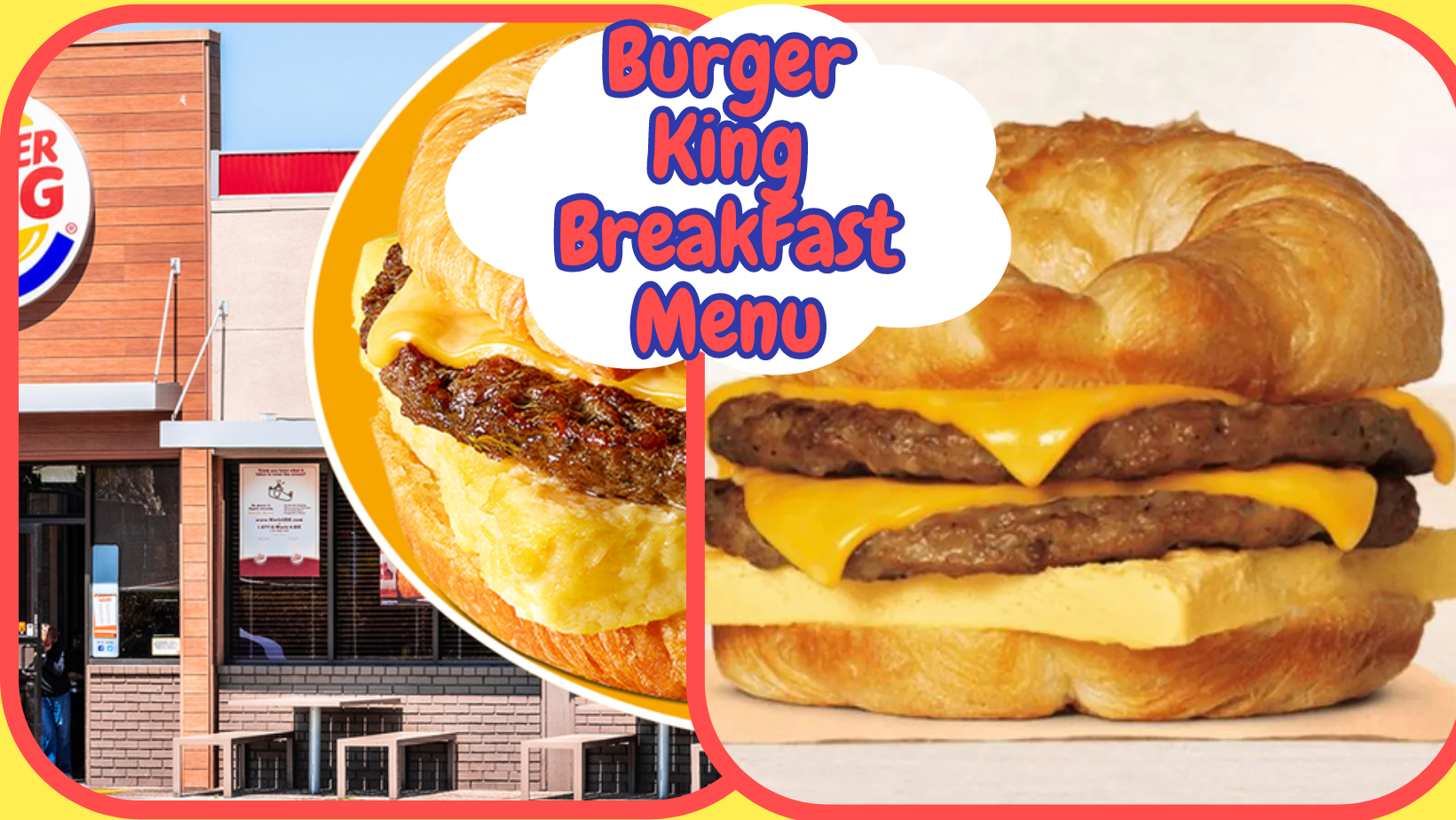 Burger King BreakFast Menu 2023 All Menu Food