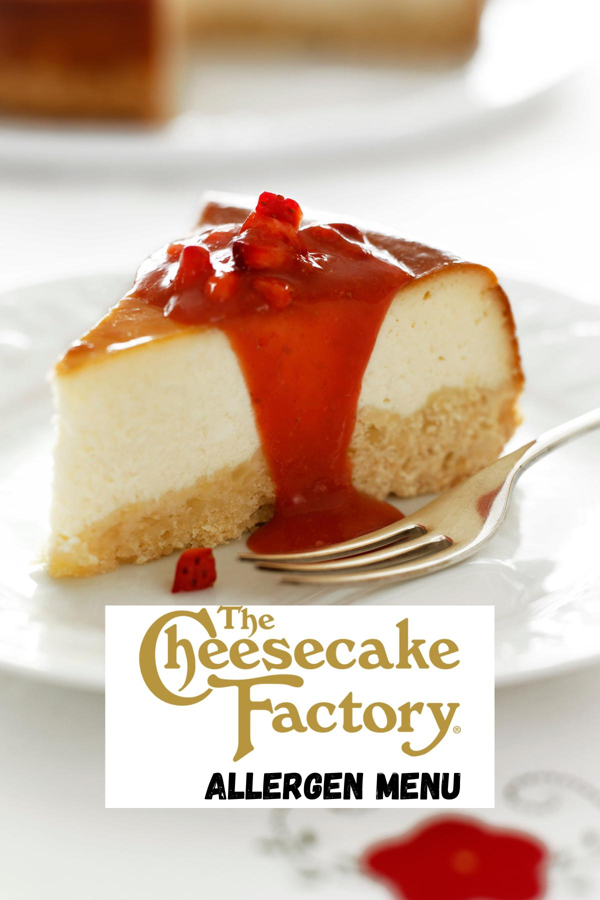 Cheesecake Factory Allergen Menu (2024) All Menu Food