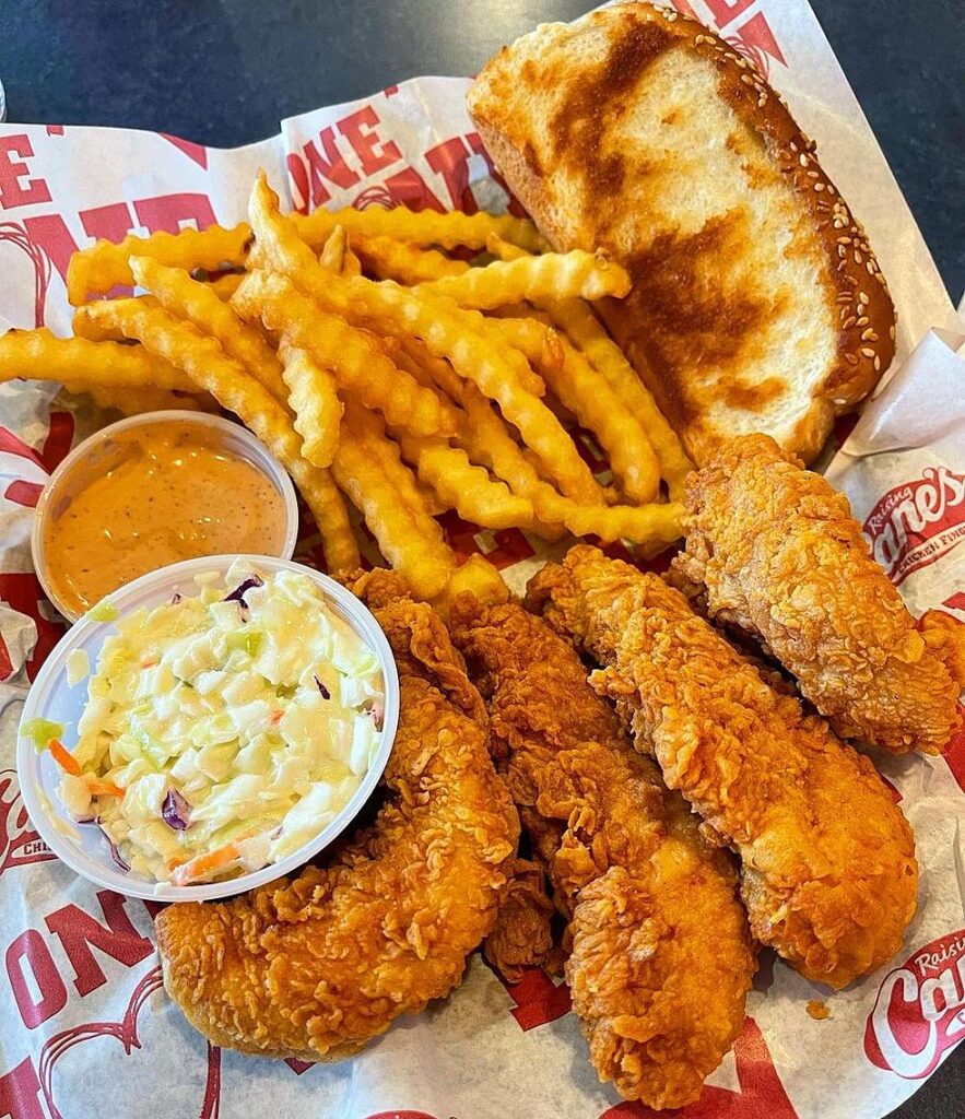 Raising Cane's Menu (2023) All Menu Food