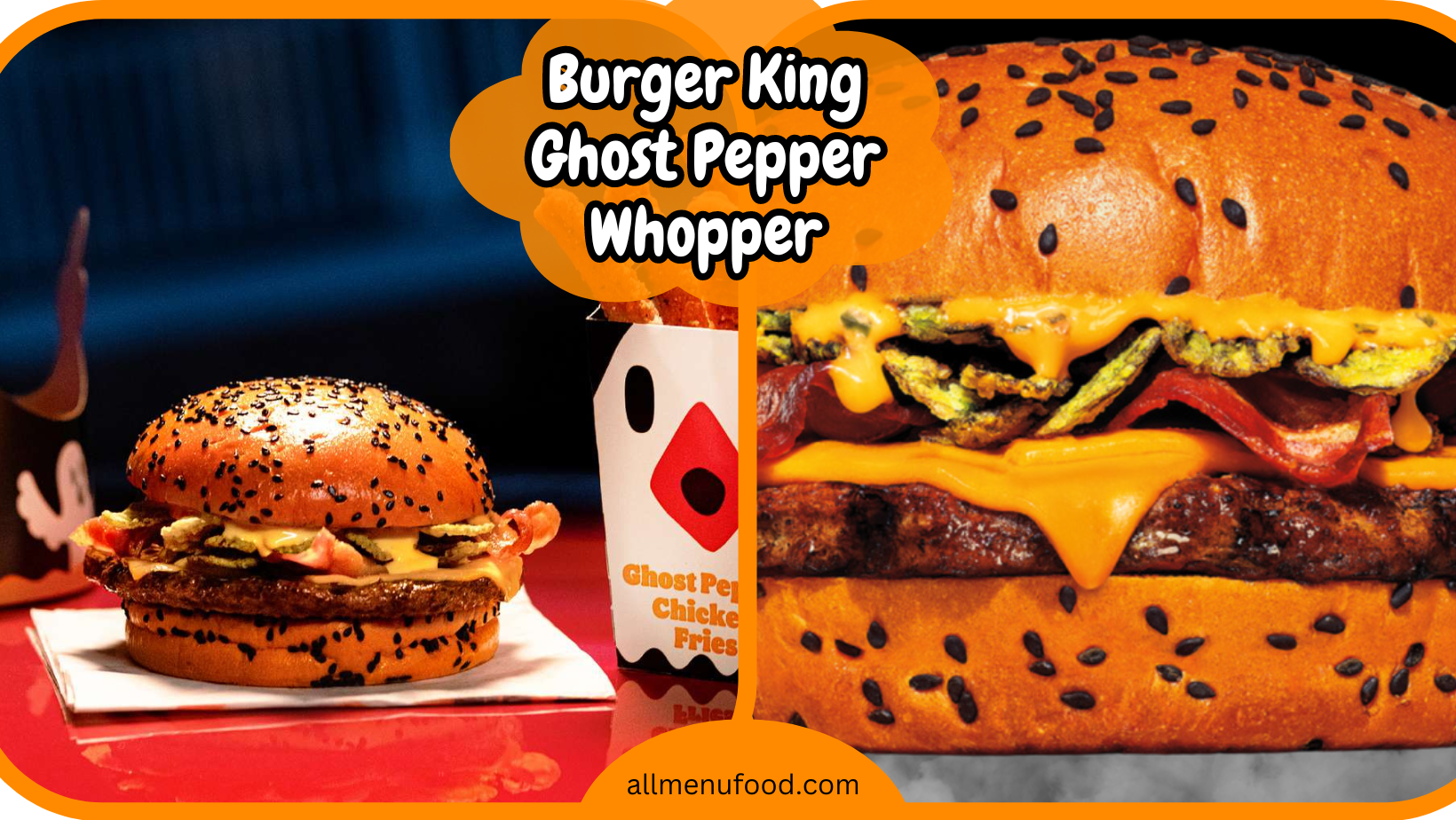 Burger King Ghost Pepper Whopper (2024) AllMenuFood